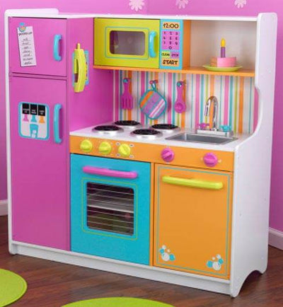 KidKraft Big & Bright Kids Pretend Play Kitchen Toy Set - Used