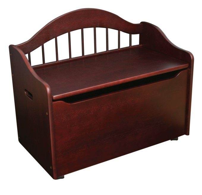KidKraft Cherry Wood Toy Box & Bench-Limited Edition - Open Box