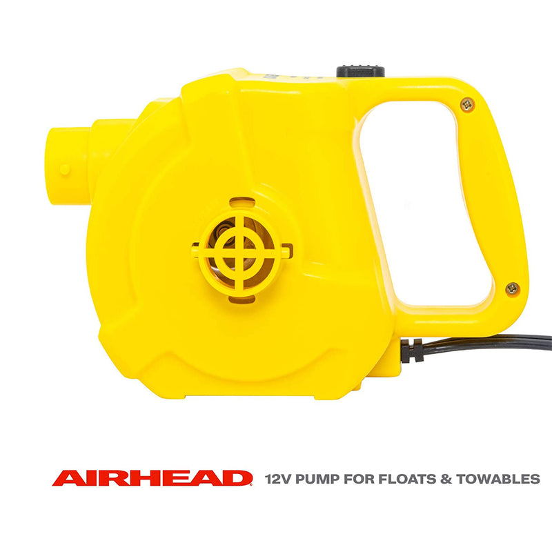 Airhead 12 Volt Inflatable Water Toy Pump for Tubes, Floaties, and Paddle Boards