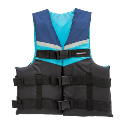 Kwik Tek Airhead Classic Type III Adult Life Vest Jacket, 2XL/3XL, Blue - VMInnovations