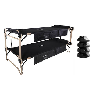 Disc-O-Bed 2XL Cam-O-Bunk Benchable Double Cot w/Organizers & No Slip Foot Pads