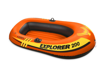 INTEX Explorer 200 Inflatable Two Person Raft Boat (Open Box)