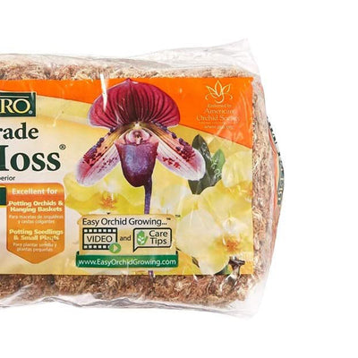 Better-Gro Premium Orchid Flower Moss Potting Soil, 190 Cubic Inches (2 Pack)