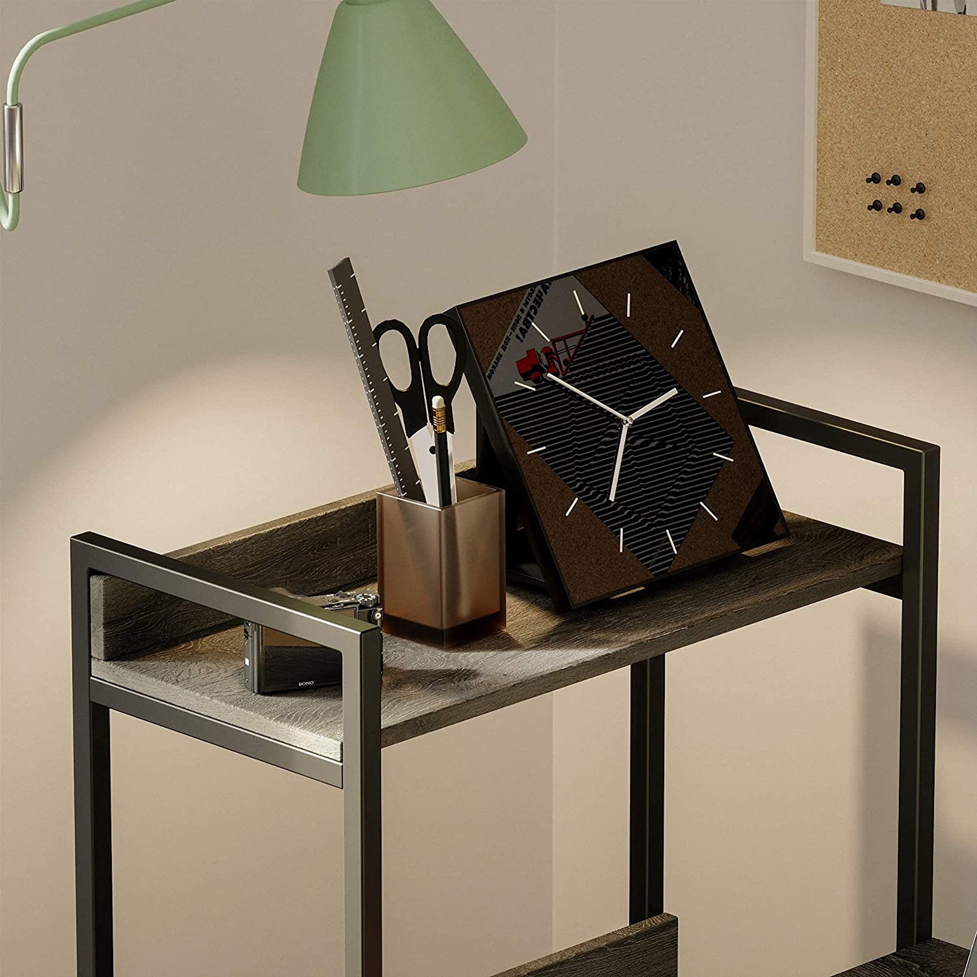Bestier Computer Office Desk Workstation with Side Storage Shelves (For Parts) - VMInnovations