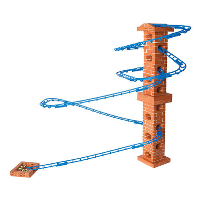Teifoc 220 Piece Run 'n' Roll Marble Track Toy Set for Educational STEM Play