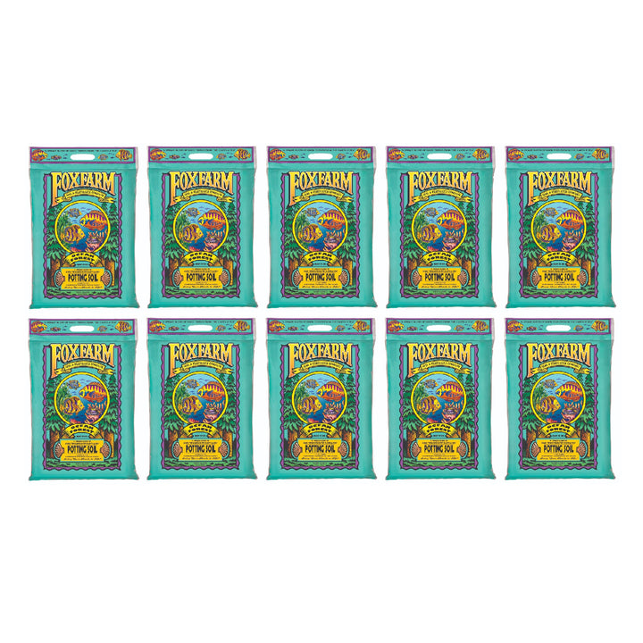 FoxFarm Ocean Forest Organic Garden Potting Soil Mix, 12 Quart Bag (10 Pack) - VMInnovations
