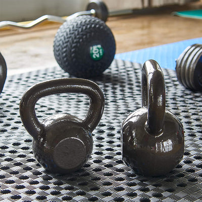 Everyday Essentials 25 Lb Full Body Exercise Strength Training Kettlebell Weight