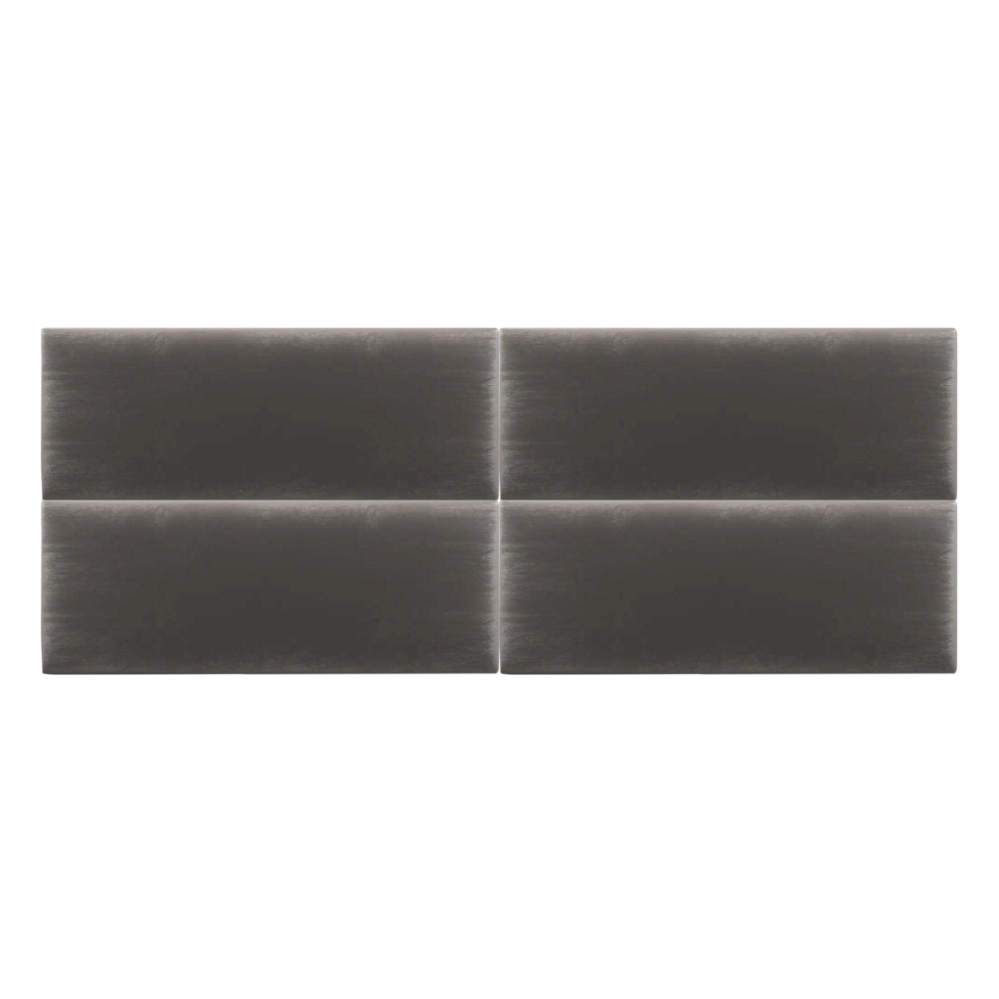 Vant 30 x 11.5 Inch Floating Upholstered Decor Wall Panel, Gothic Gray (4 Pack)