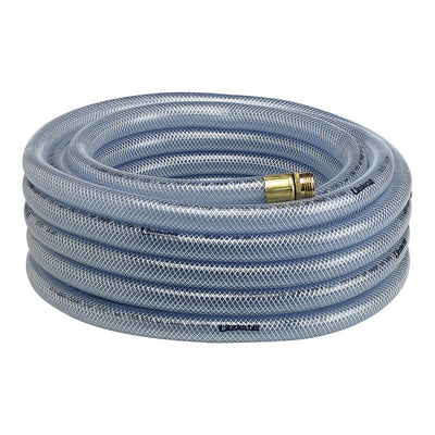 Underhill Ultramax 75' Garden Hose, Clear & Precision Cloudburst Hose End Nozzle