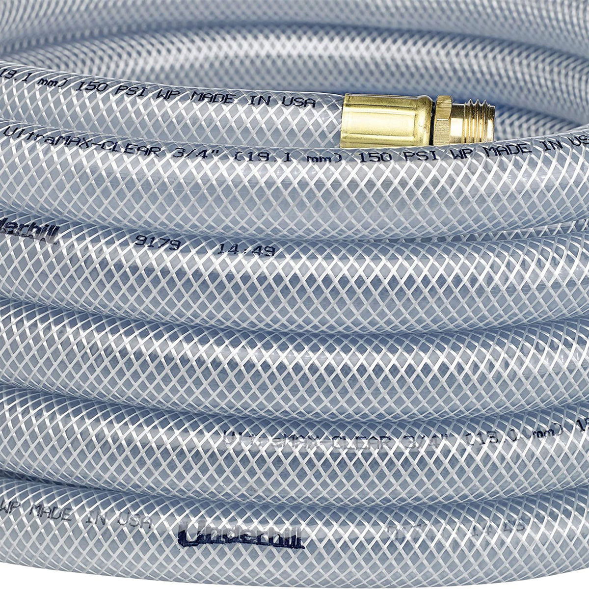 Underhill Proline Master Gold Ultramax Clear 50' Garden Hose w/ 7 Spray Nozzle