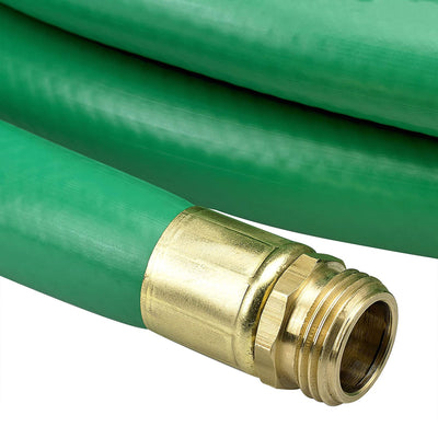 Underhill 50 Ft Green Water Hose w/ Precision Cloudburst Nozzle & Hose Adapter