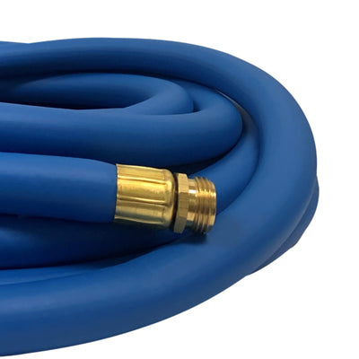 Underhill 50 Ft Blue Water Hose w/ Precision Cloudburst Nozzle & Hose Adapter