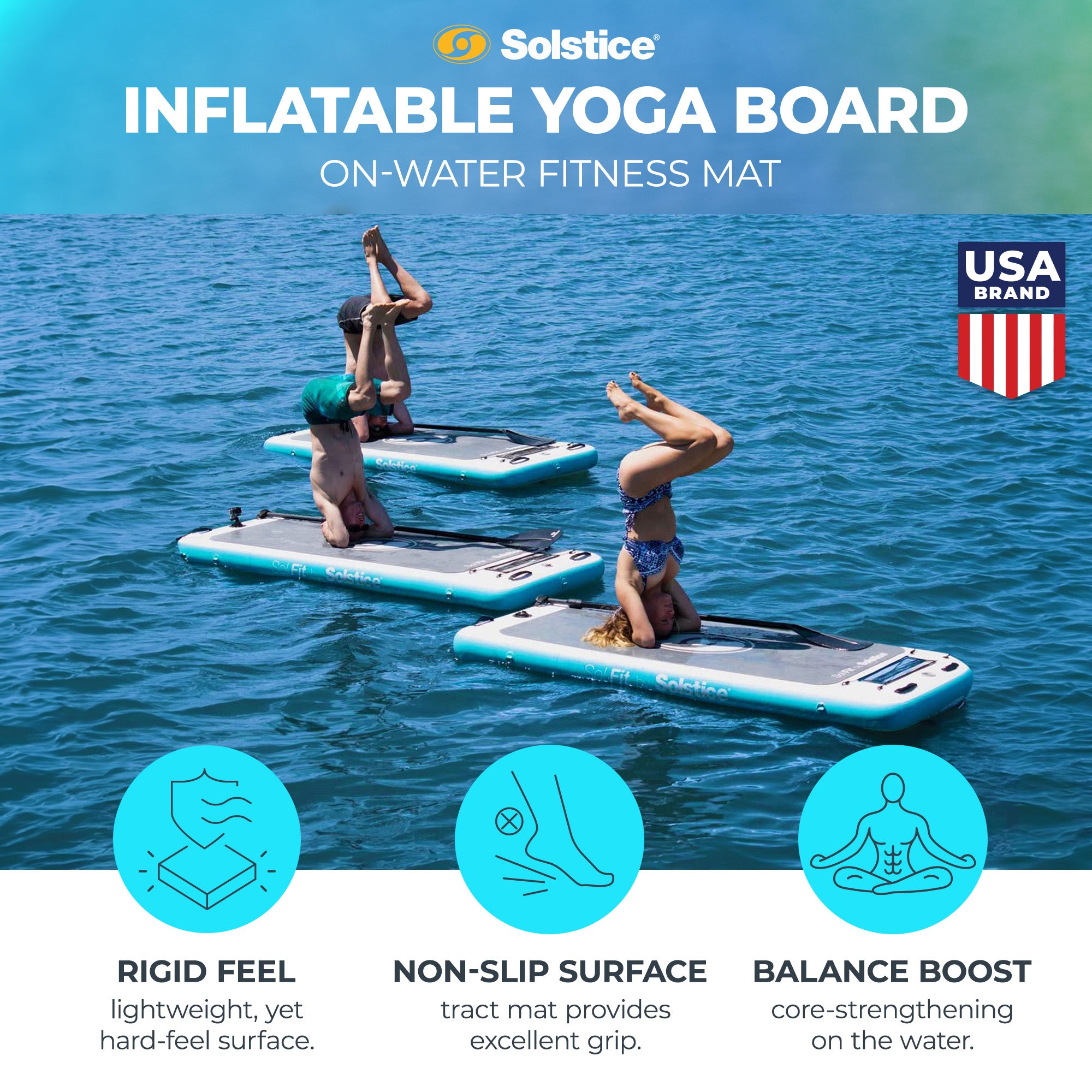 Solstice 94" SolFit Stand Up Paddle Board with Camera Mount (Open Box) - VMInnovations