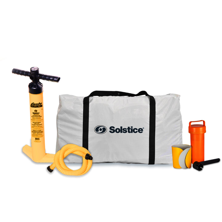 Solstice 8x5' Inflatable Floating Dock Rafting Platform w/Pump & Bag (Open Box) - VMInnovations