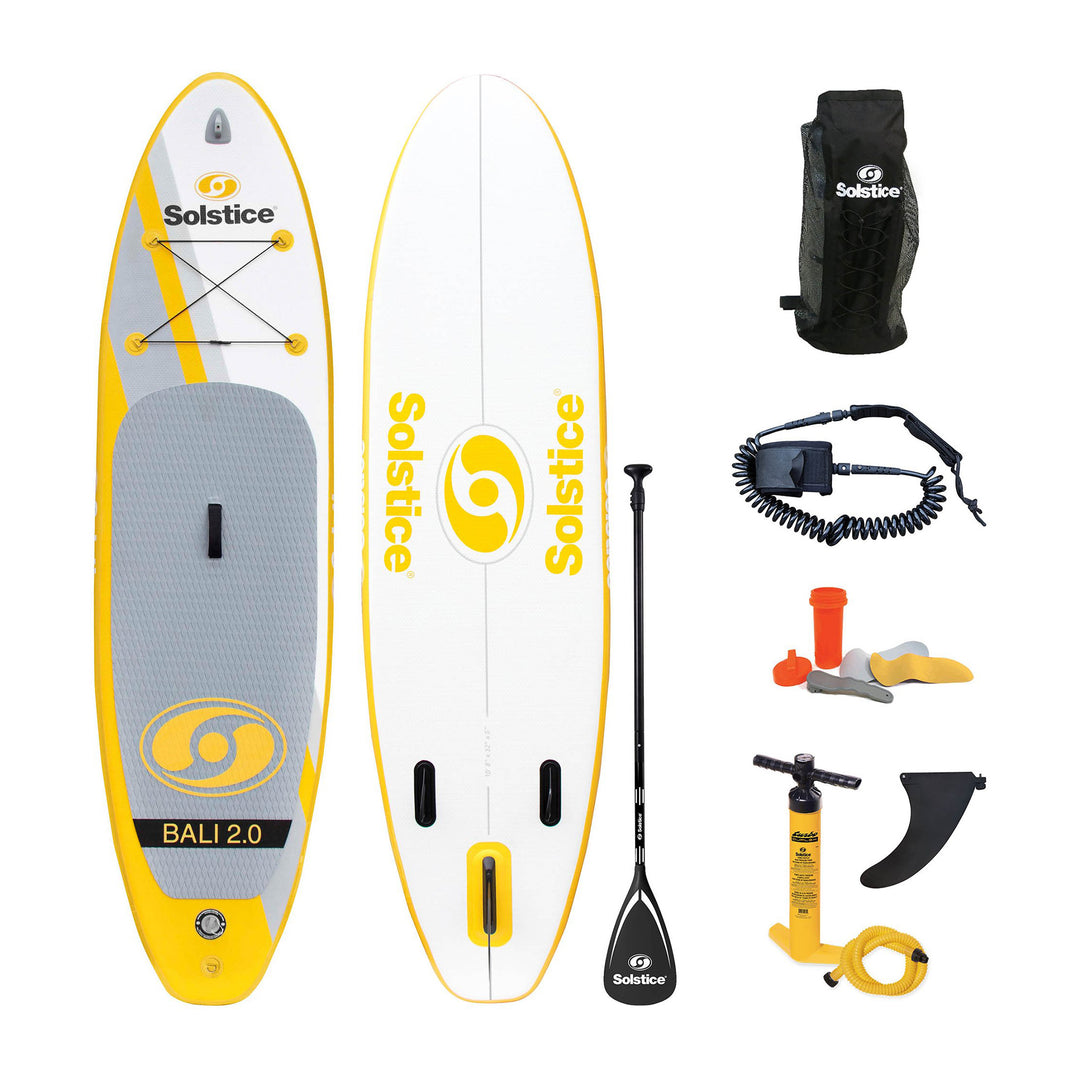 Solstice Watersports Bali 2.0 10.5 Foot Inflatable Stand-Up Board Kit (Open Box)
