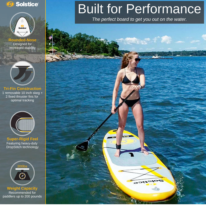 Solstice Watersports Bali 2.0 10.5 Foot Inflatable Stand-Up Board Kit (Open Box)