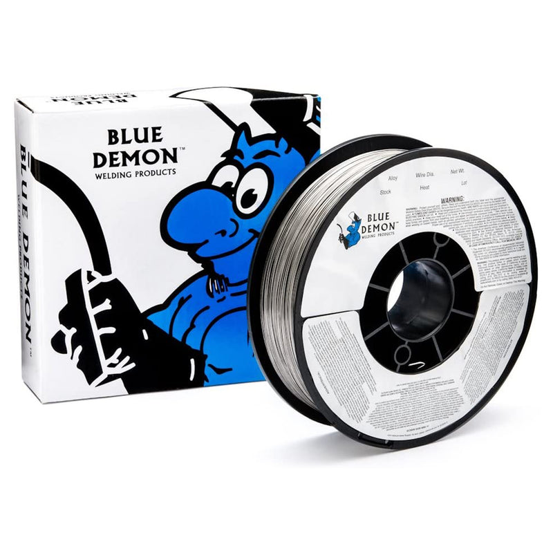 Blue Demon 0.03" Diam. Carbon Steel Flux Core Gasless Welding Wire, 10 Lb Spool
