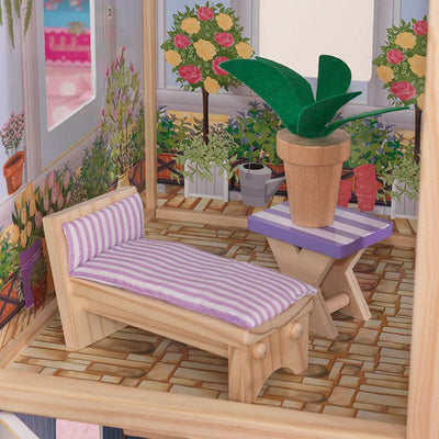 KidKraft Majestic Mansion Pretend Play Wooden Dollhouse with Furniture