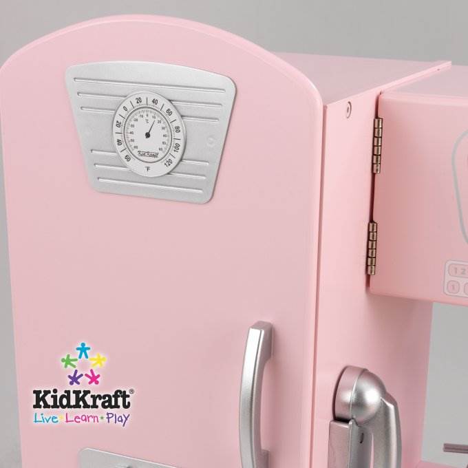 KidKraft Pink Vintage Kitchen Kids Pretend Play Set and Accessories | 53179