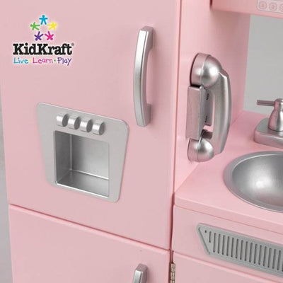 KidKraft Pink Vintage Kitchen Kids Pretend Play Set and Accessories | 53179