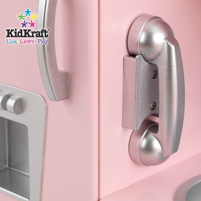 KidKraft Pink Vintage Kitchen Kids Pretend Play Set and Accessories | 53179