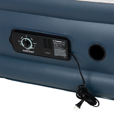 Insta-Bed 19 Inch Raised Queen Air Bed Mattress with Built In NeverFlat Pump