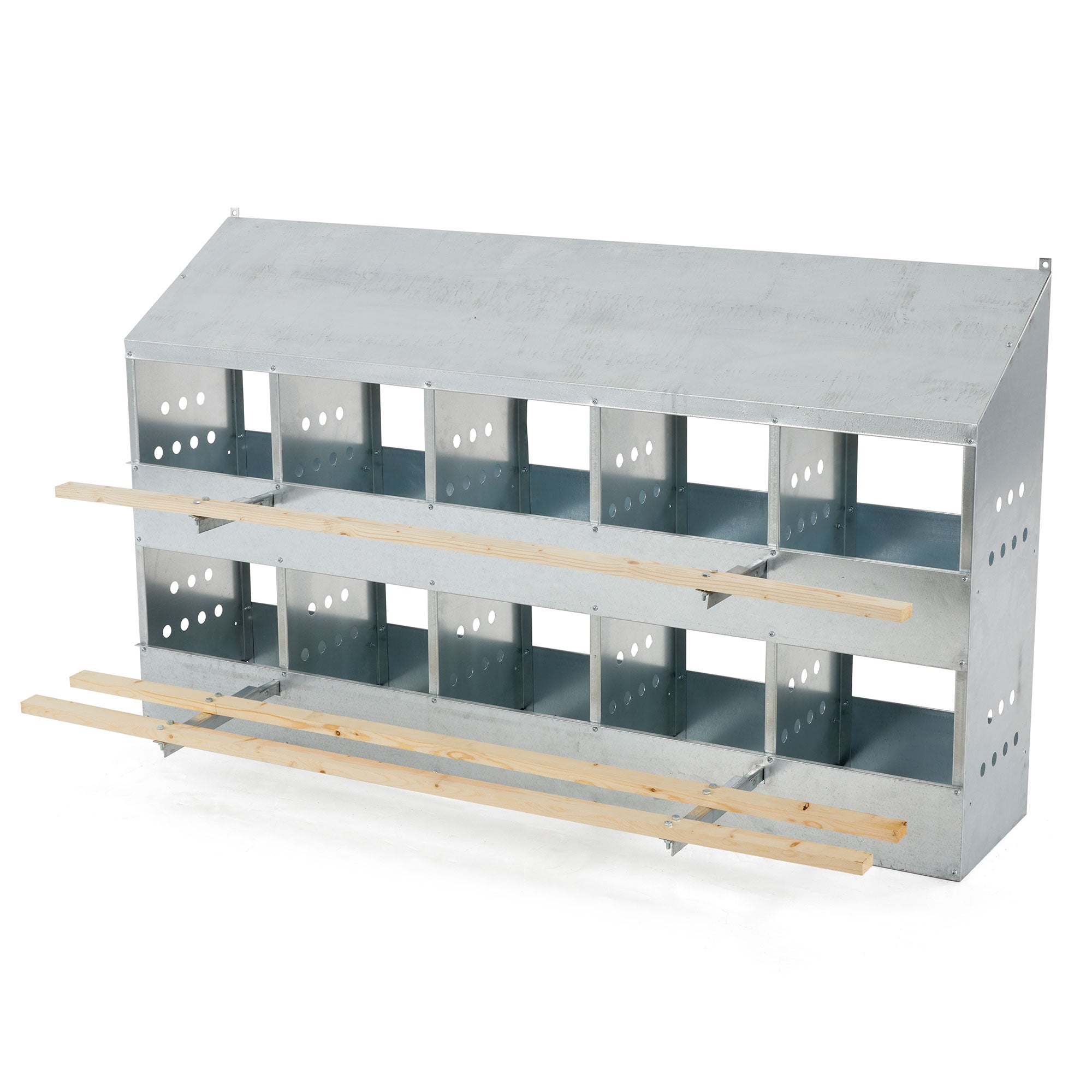 Brower 410B Steel 10 Hole 50 Bird Poultry Nest Chicken Brooding Box (Open Box) - VMInnovations