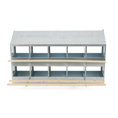Brower 410B Steel 10 Hole 50 Bird Poultry Nest Chicken Brooding Box (Open Box) - VMInnovations