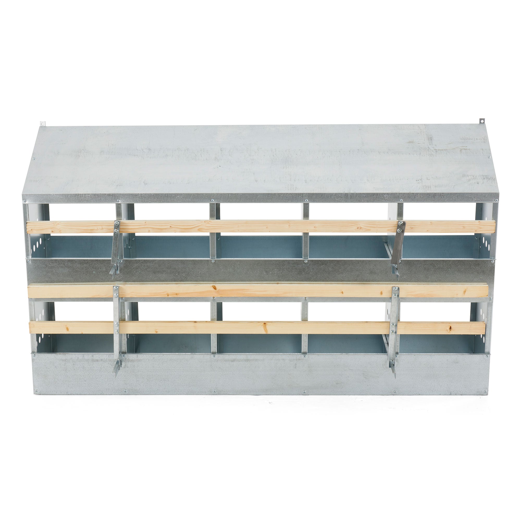 Brower 410B Galvanized Steel 10 Hole 50 Bird Poultry Nest Chicken Brooding Box - VMInnovations