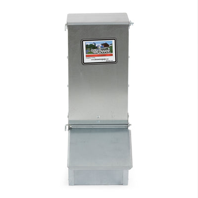 Brower Single Door Feeder for Supplemental Feeding, 1.5 Bushels/50 Lb (Open Box) - VMInnovations