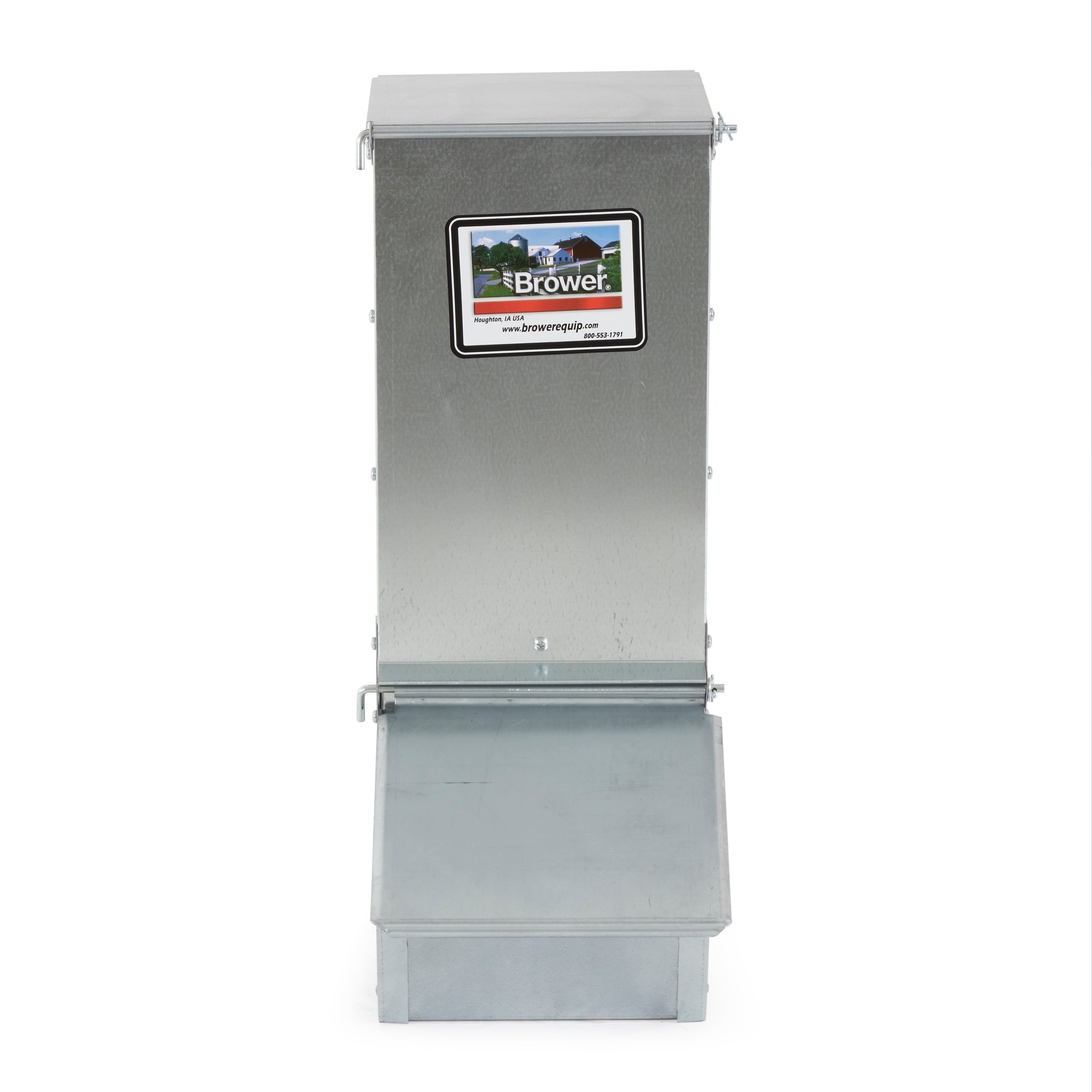 Brower Single Door Feeder for Supplemental Feeding, 1.5 Bushels/50 Lb(For Parts) - VMInnovations