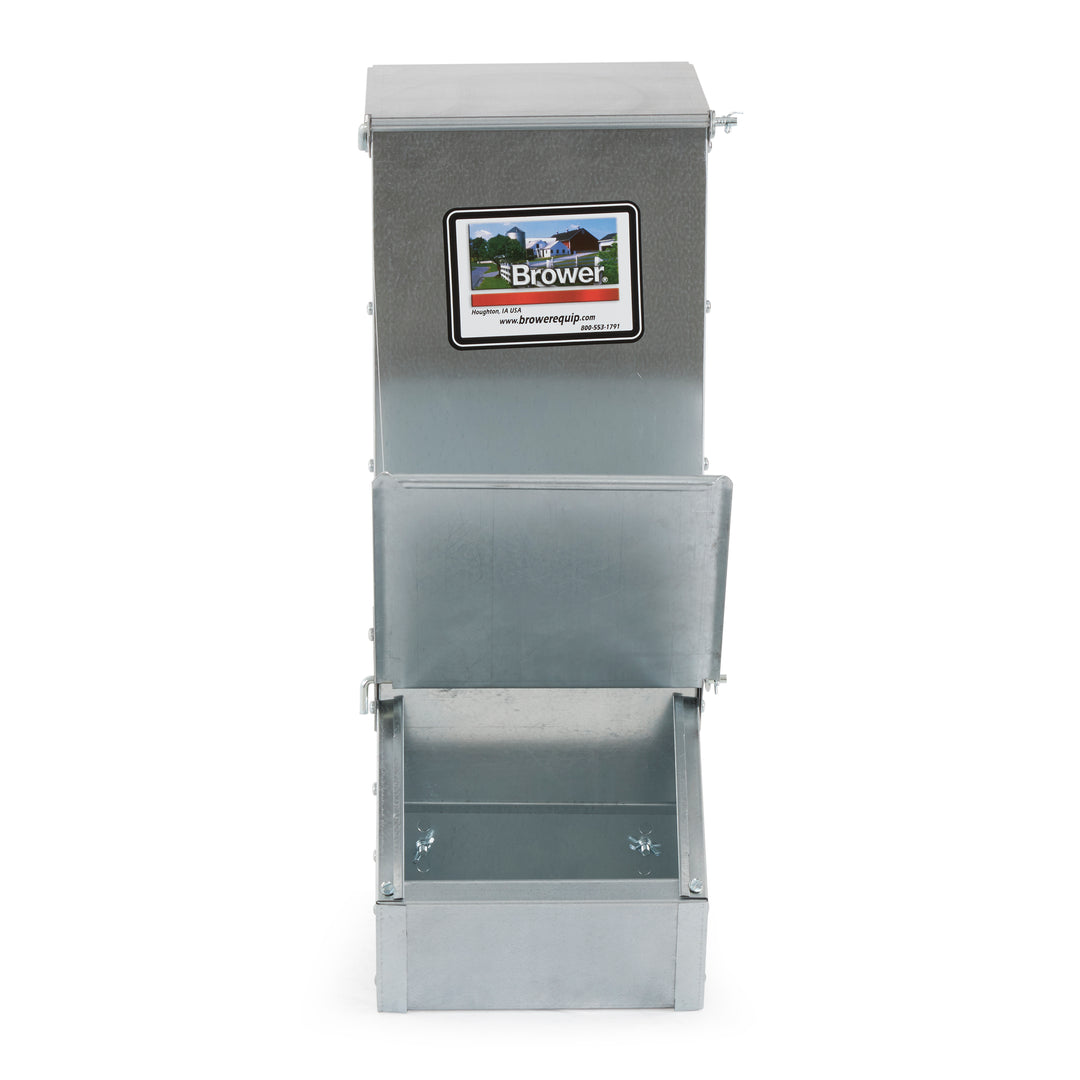 Brower Single Door Feeder for Supplemental Feeding, 1.5 Bushels/50 Lb(For Parts) - VMInnovations