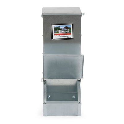 Brower Single Door Feeder for Supplemental Feeding, 1.5 Bushels/50 Lb (Open Box) - VMInnovations