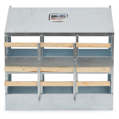 Brower Galvanized Steel 6 Hole 30 Bird Poultry Nest Brooding Box (For Parts) - VMInnovations