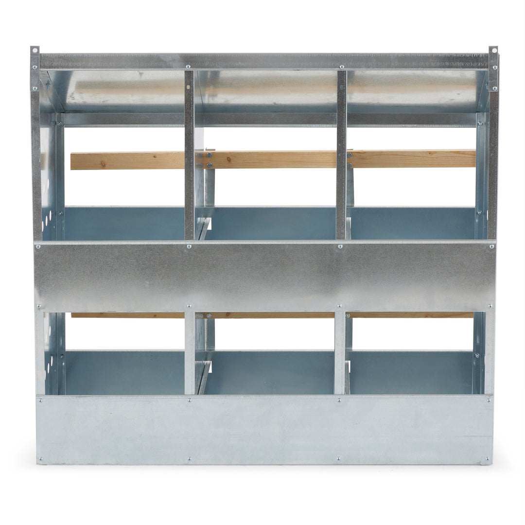 Brower Galvanized Steel 6 Hole 30 Poultry Nest Chicken Brooding Box (Open Box)