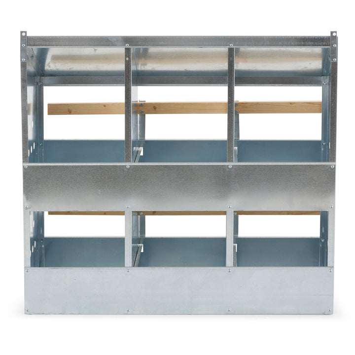 Brower Galvanized Steel 6 Hole 30 Poultry Nest Chicken Brooding Box (Open Box)