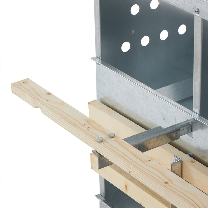 Brower Galvanized Steel 6 Hole 30 Poultry Nest Chicken Brooding Box (Open Box)