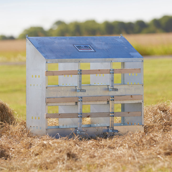 Brower 406B Galvanized Steel 6 Hole 30 Bird Poultry Nest Chicken Brooding Box