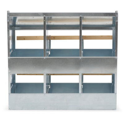 Brower 406B Galvanized Steel 6 Hole 30 Bird Nest Chicken Brooding Box (4 Pack)