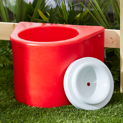 Brower 4 Pack Plastic Insulated Horse Bucket Holder, 5 Gallon, Wall Mount, Red - VMInnovations