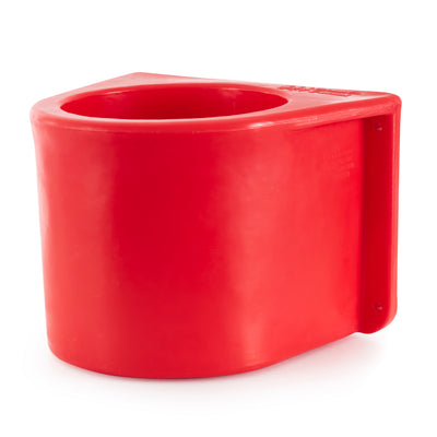 Insulated Horse Feed/Water 5 Gal Bucket Holder with Cover, Red (Open Box)