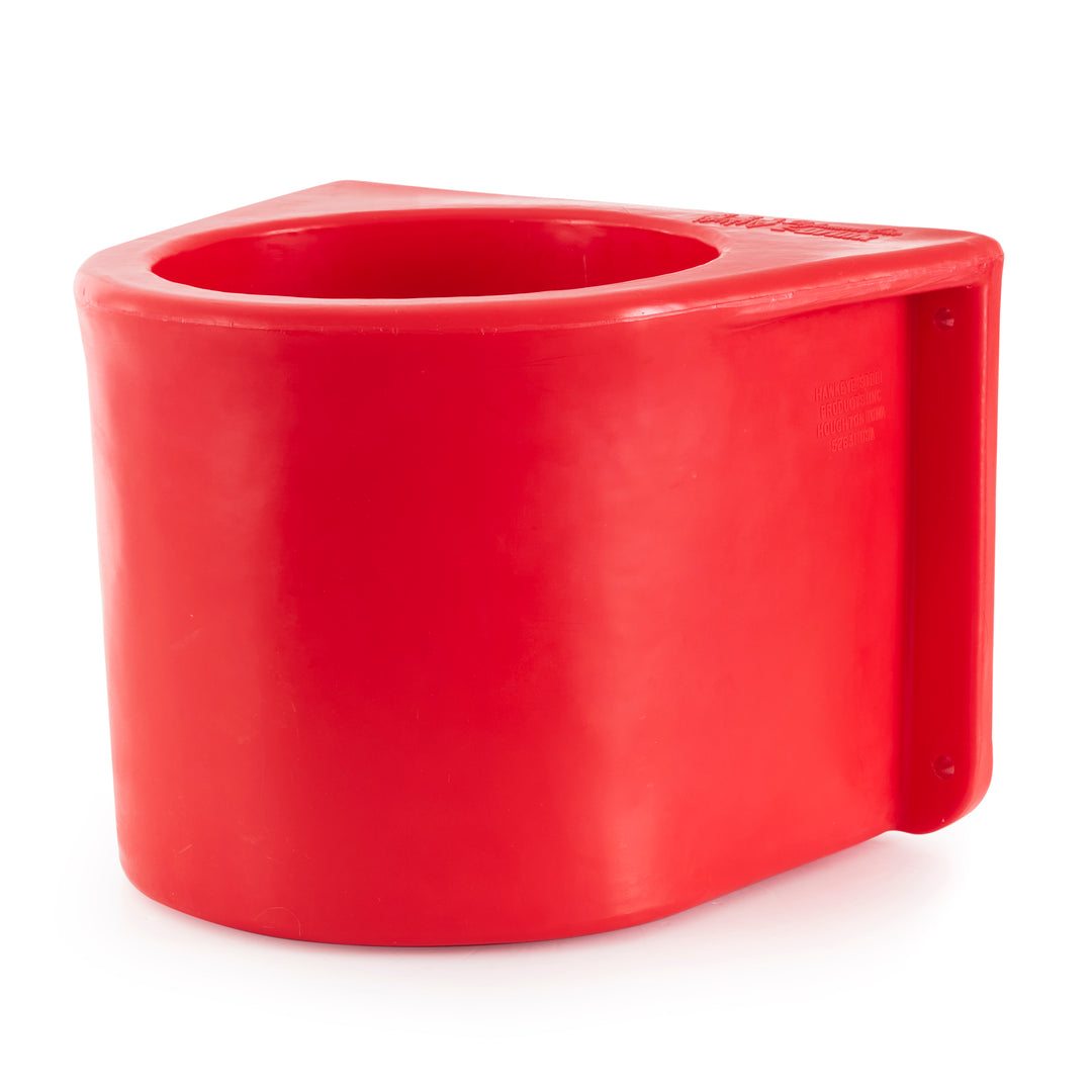 Insulated Horse Feed/Water 5 Gallon Bucket Holder with Cover, Red (Used)
