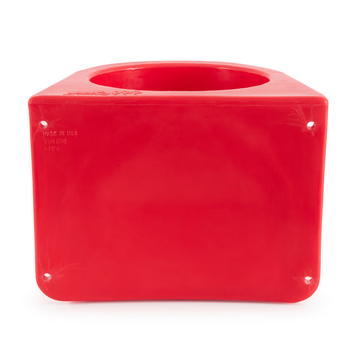 Insulated Horse Feed/Water 5 Gallon Bucket Holder with Cover, Red (Used)