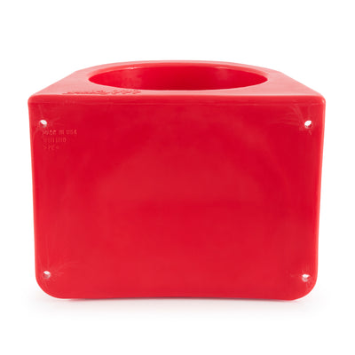 Insulated Horse Feed/Water 5 Gal Bucket Holder with Cover, Red (Open Box)