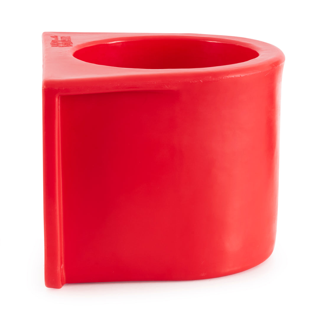 Insulated Horse Feed/Water 5 Gallon Bucket Holder with Cover, Red (Used)