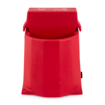 Brower MPO17E 250W Poly Plastic 17 Gallon Heated Outdoor Livestock Waterer, Red - VMInnovations