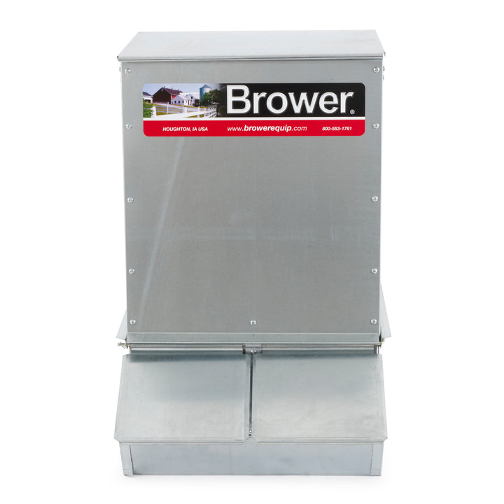 Brower SF74 Gro Fast 4 Door Hog Feeder for Livestock, 7 Bushels, Feeds 20 Hogs