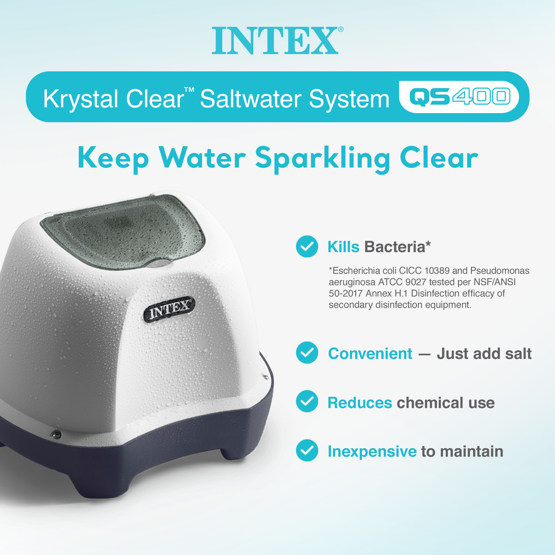 Intex Krystal Clear Pool Small and Sleek Saltwater System, 110-120V (For Parts) - VMInnovations