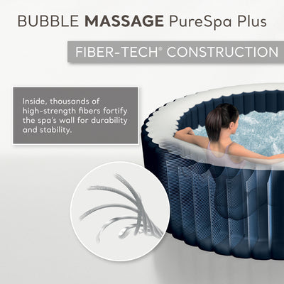 Intex PureSpa Plus Portable Inflatable Hot Tub Bubble Jet Spa, 77 x 28" (Used)