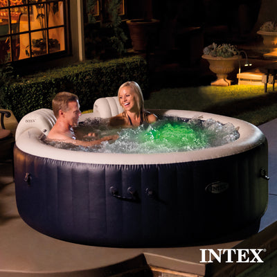 Intex PureSpa Plus Portable Inflatable Hot Tub Bubble Jet Spa, 77 x 28" (Used) - VMInnovations